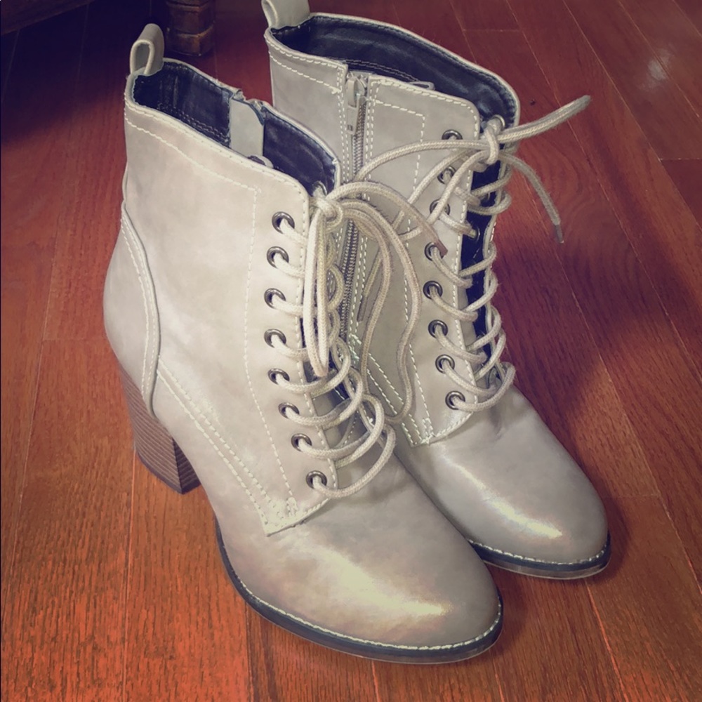 Heeled Combat Boots
